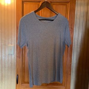 Gray textured tee